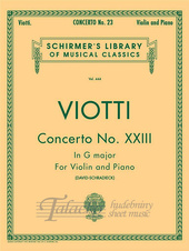 Concerto No. 23 in G Major for Violin and Piano